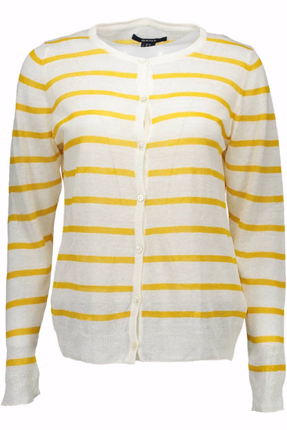 Weißer Baumwollpullover