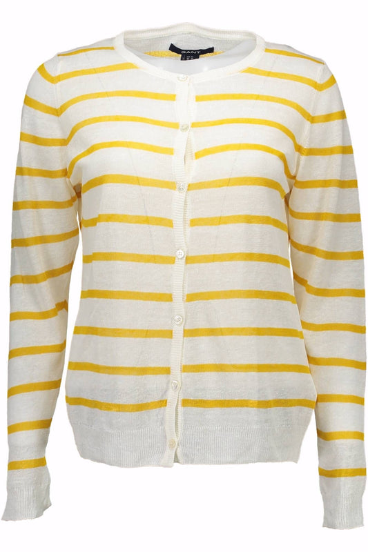 Weißer Baumwollpullover