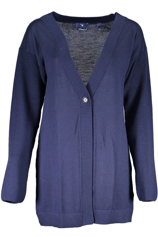 Blauer Pullover aus Wolle