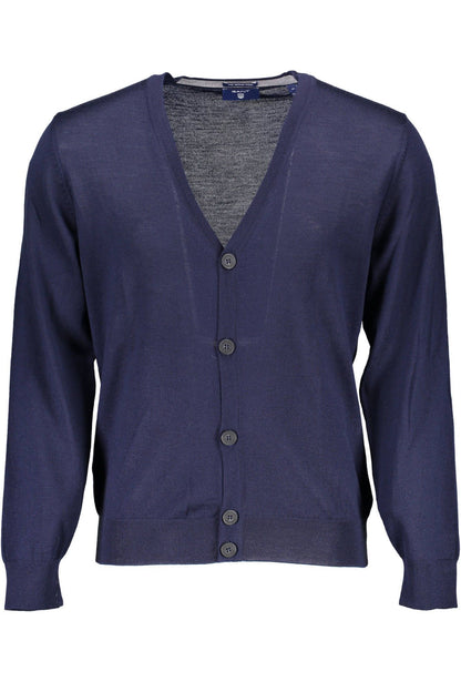 Blauer Pullover aus Wolle