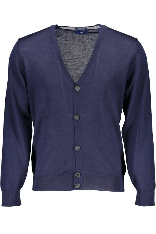 Blauer Pullover aus Wolle