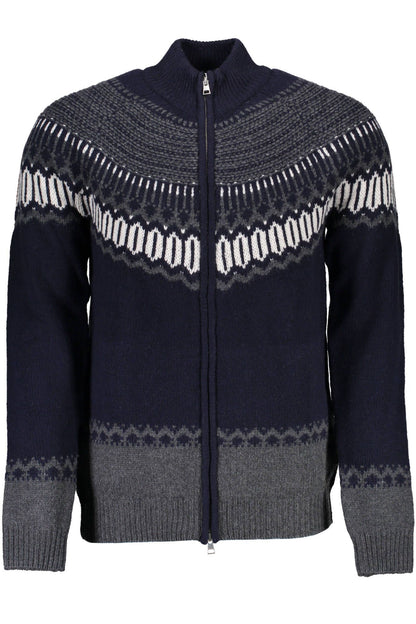 Blauer Pullover aus Wolle