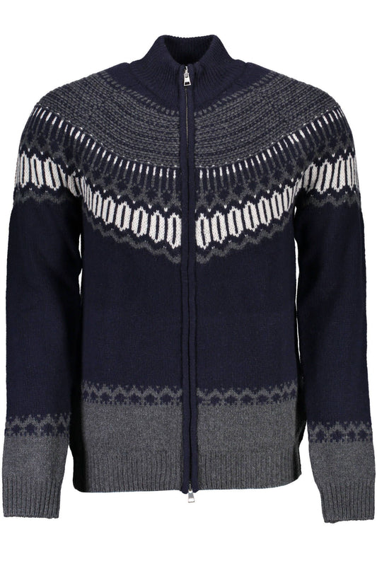 Blauer Pullover aus Wolle