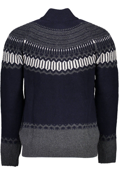 Blauer Pullover aus Wolle