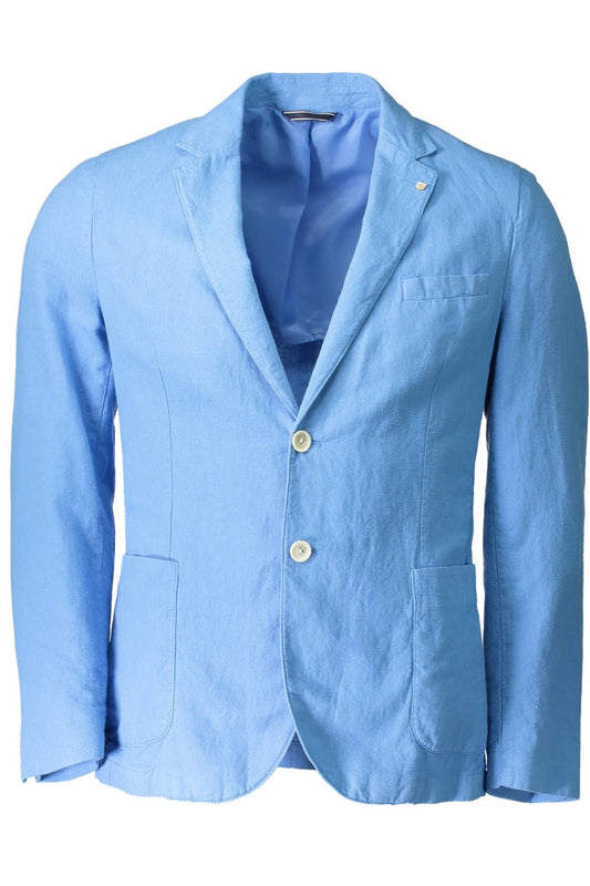 Hellblaue Baumwolljacke