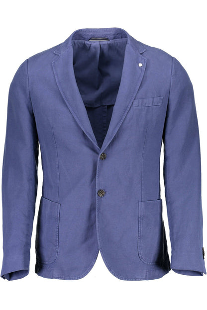 Blaue Baumwolljacke