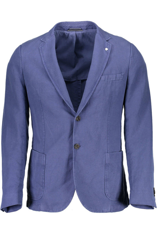 Blaue Baumwolljacke