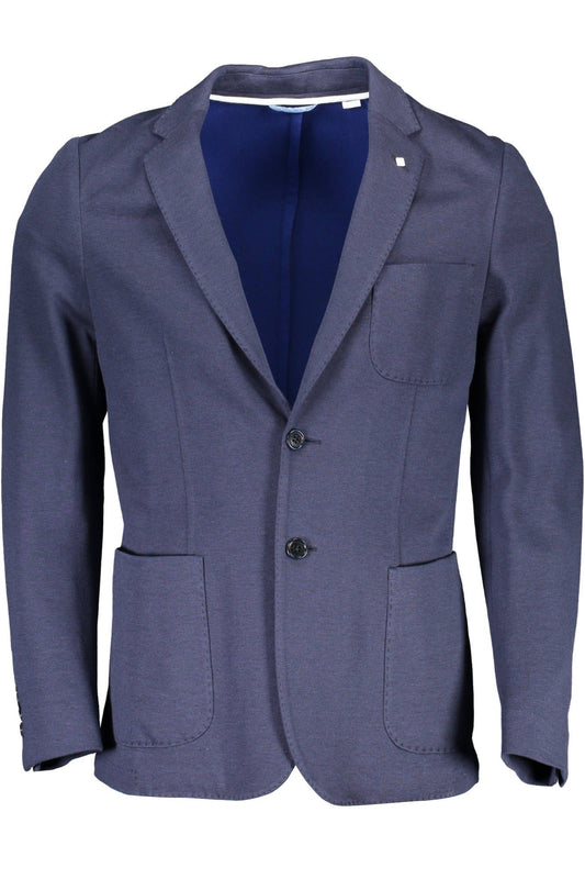 Blaue Baumwolljacke