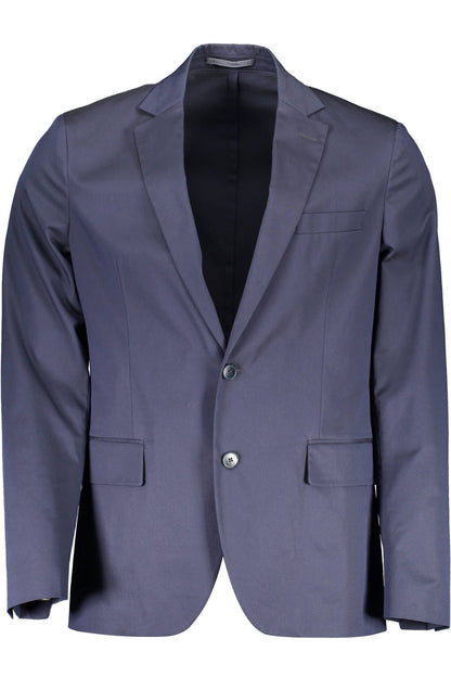 Blaue Baumwolljacke
