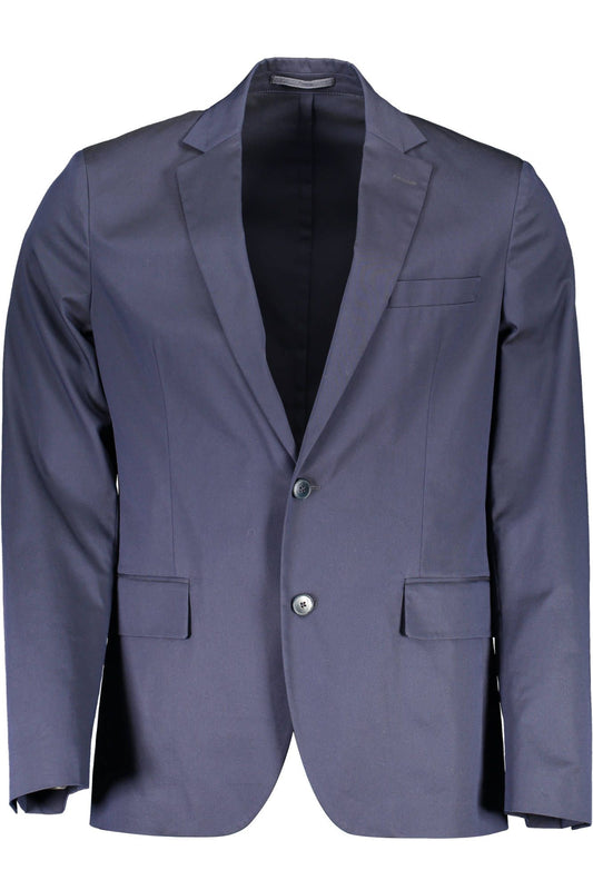Blaue Baumwolljacke