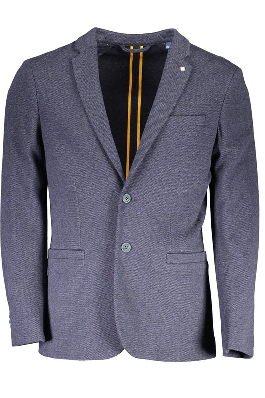 Blaue Baumwolljacke