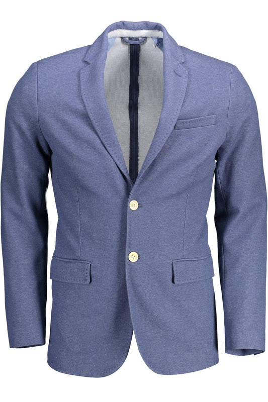Blaue Baumwolljacke