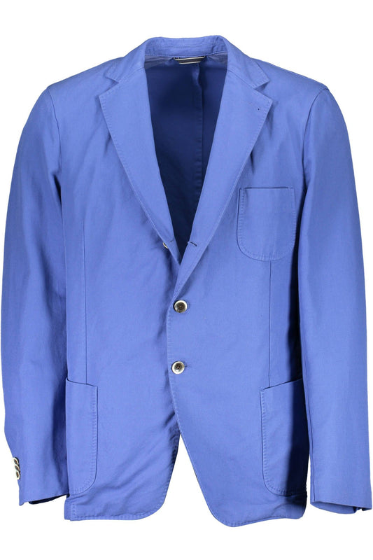 Blaue Baumwolljacke