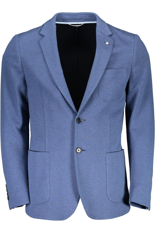 Blaue Baumwolljacke