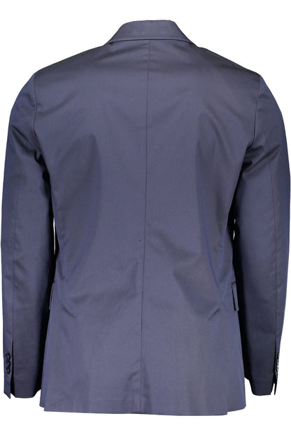 Blaue Baumwolljacke