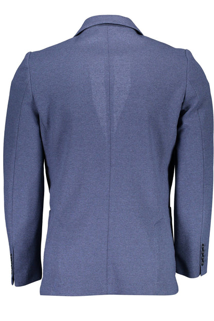 Blaue Baumwolljacke