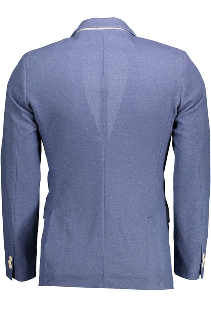 Blaue Baumwolljacke