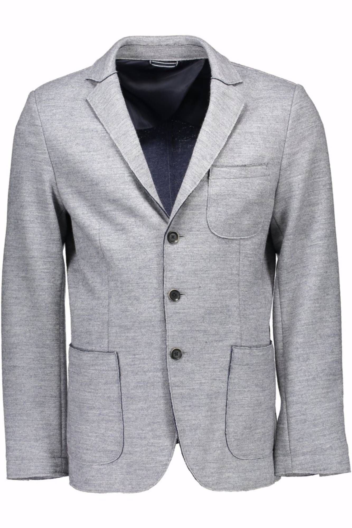 Graue Polyester-Jacke