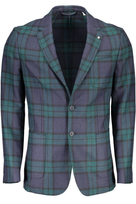 Grüne Polyester-Jacke
