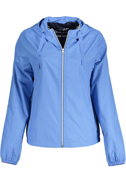 Hellblaue Polyester Jacken & Mantel