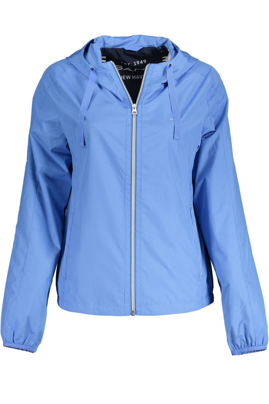 Hellblaue Polyester Jacken & Mantel