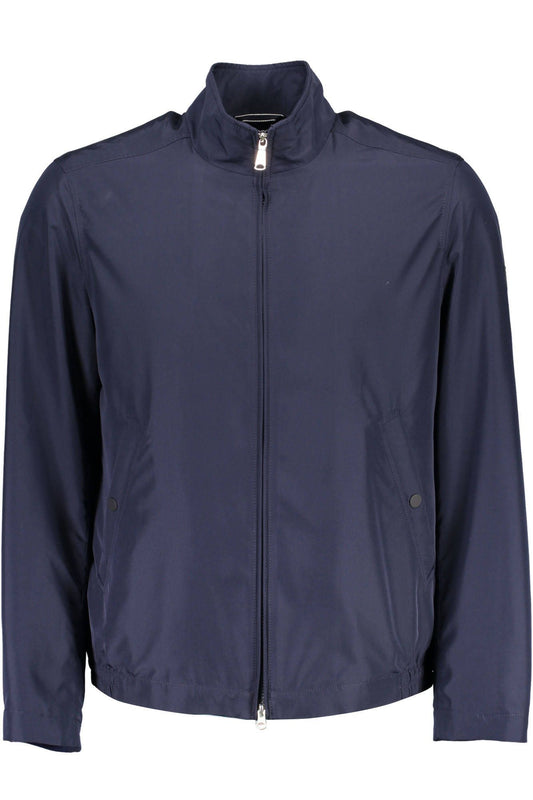 Blaue Polyester-Jacke