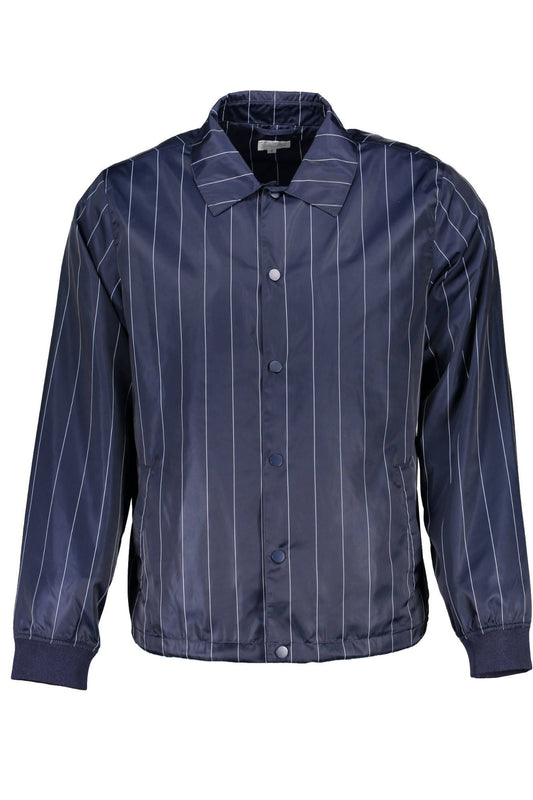 Blaue Polyester-Jacke