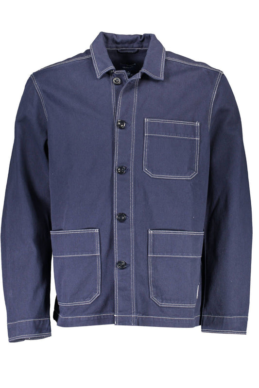 Blaue Baumwolljacke
