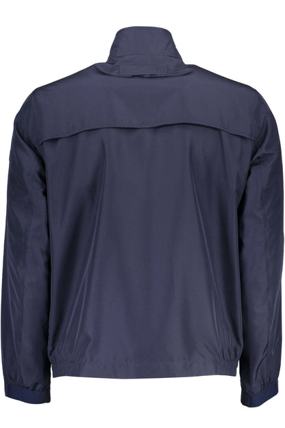 Blaue Polyester-Jacke