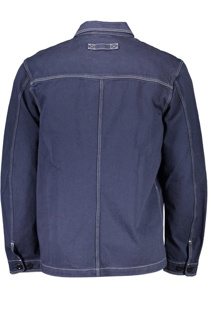 Blaue Baumwolljacke