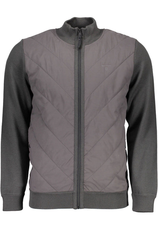 Graue Polyester-Jacke