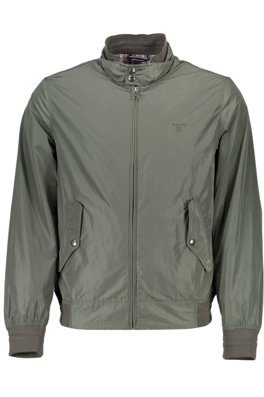 Grüne Polyester-Jacke