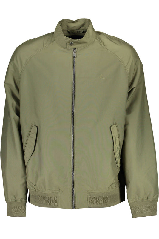 Grüne Polyester-Jacke