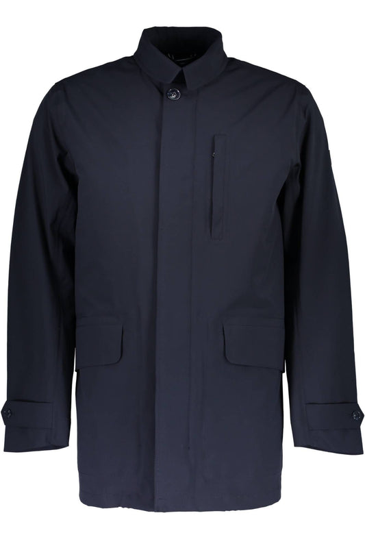 Blaue Polyester-Jacke