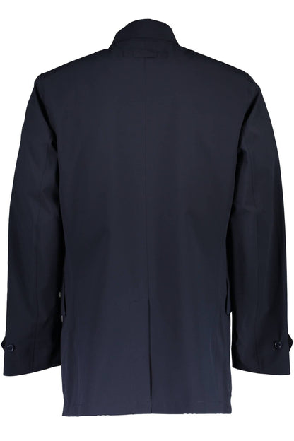 Blaue Polyester-Jacke