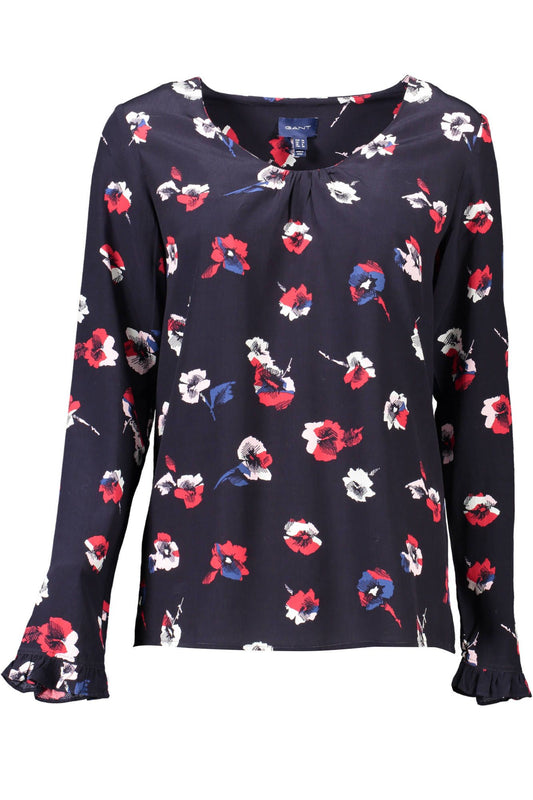 Blauer Viskose-Pullover