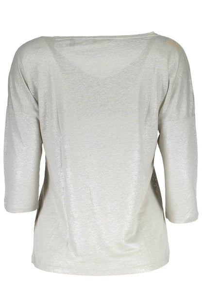 Grauer Leinenpullover