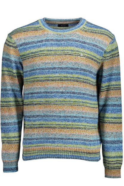 Hellblauer Baumwollpullover
