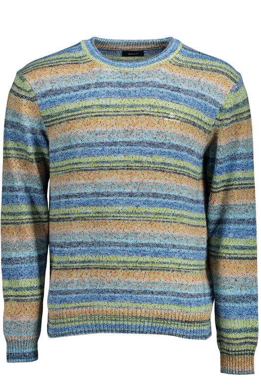 Hellblauer Baumwollpullover