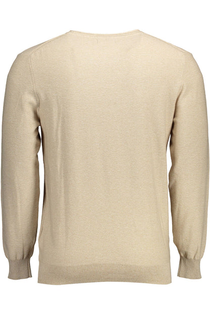 Beigefarbener Baumwollpullover