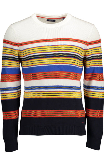 Blauer Baumwollpullover