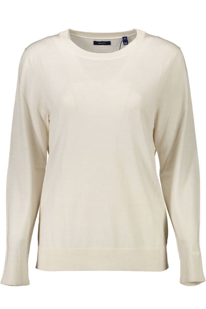 Beigefarbener Pullover aus Wolle