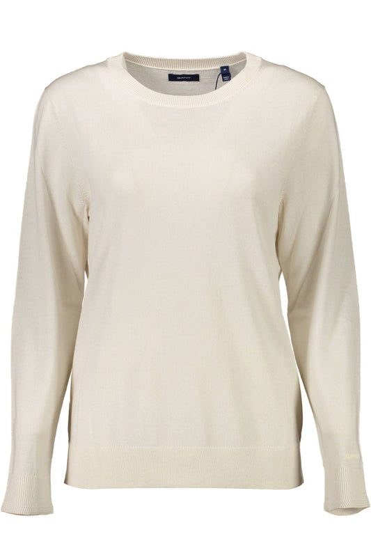 Beigefarbener Pullover aus Wolle