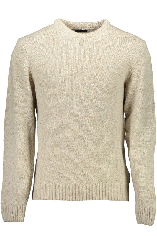 Beigefarbener Pullover aus Wolle
