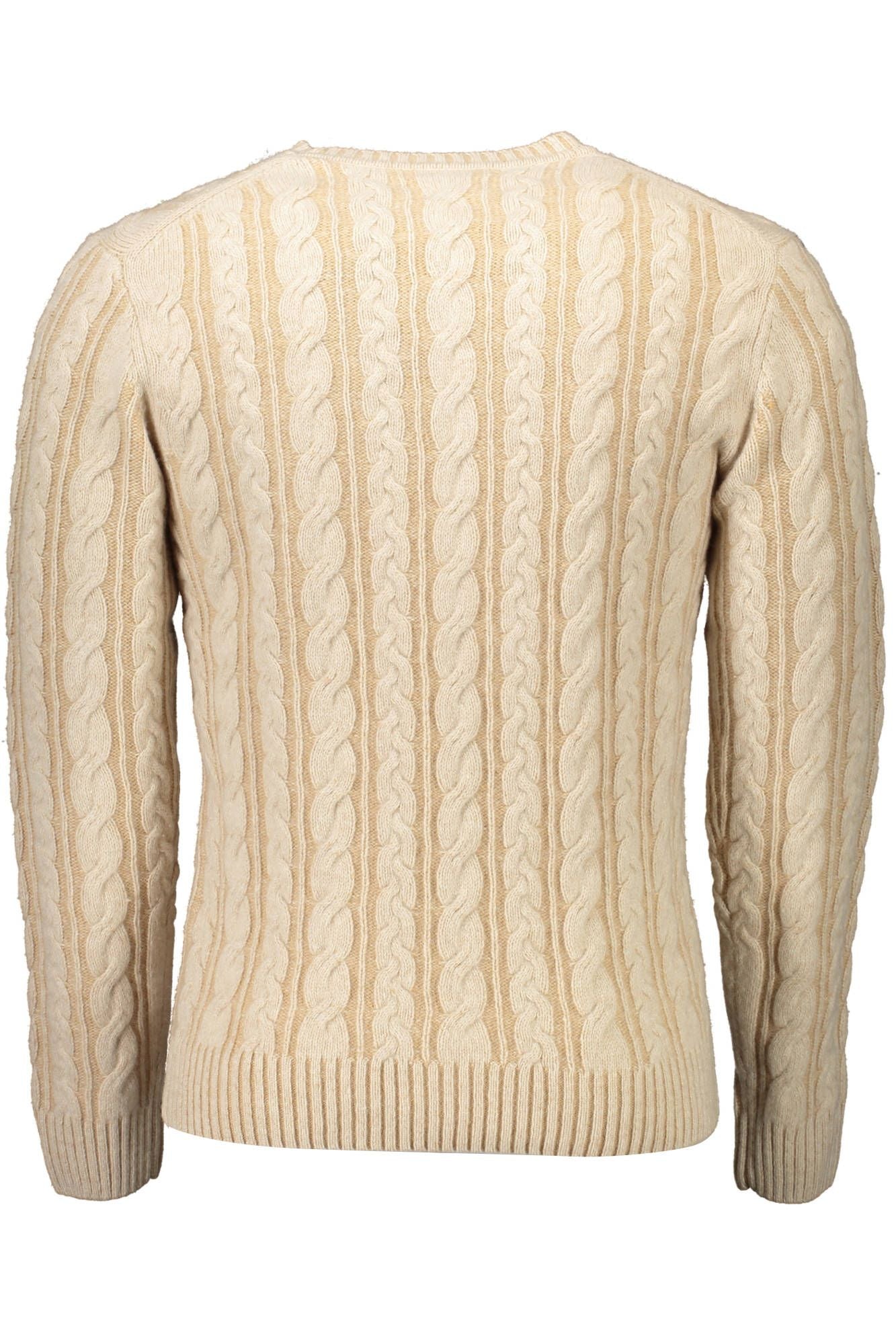 Beigefarbener Pullover aus Wolle
