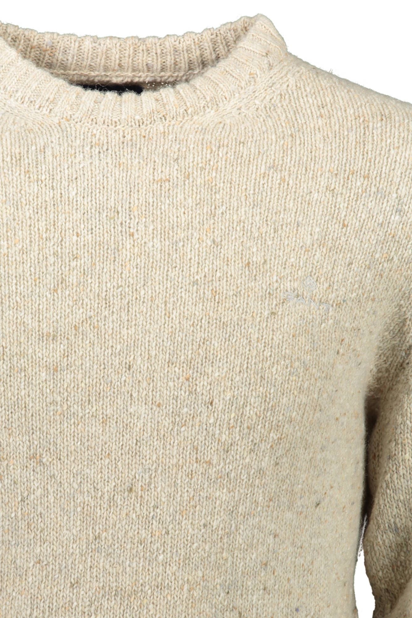 Beigefarbener Pullover aus Wolle