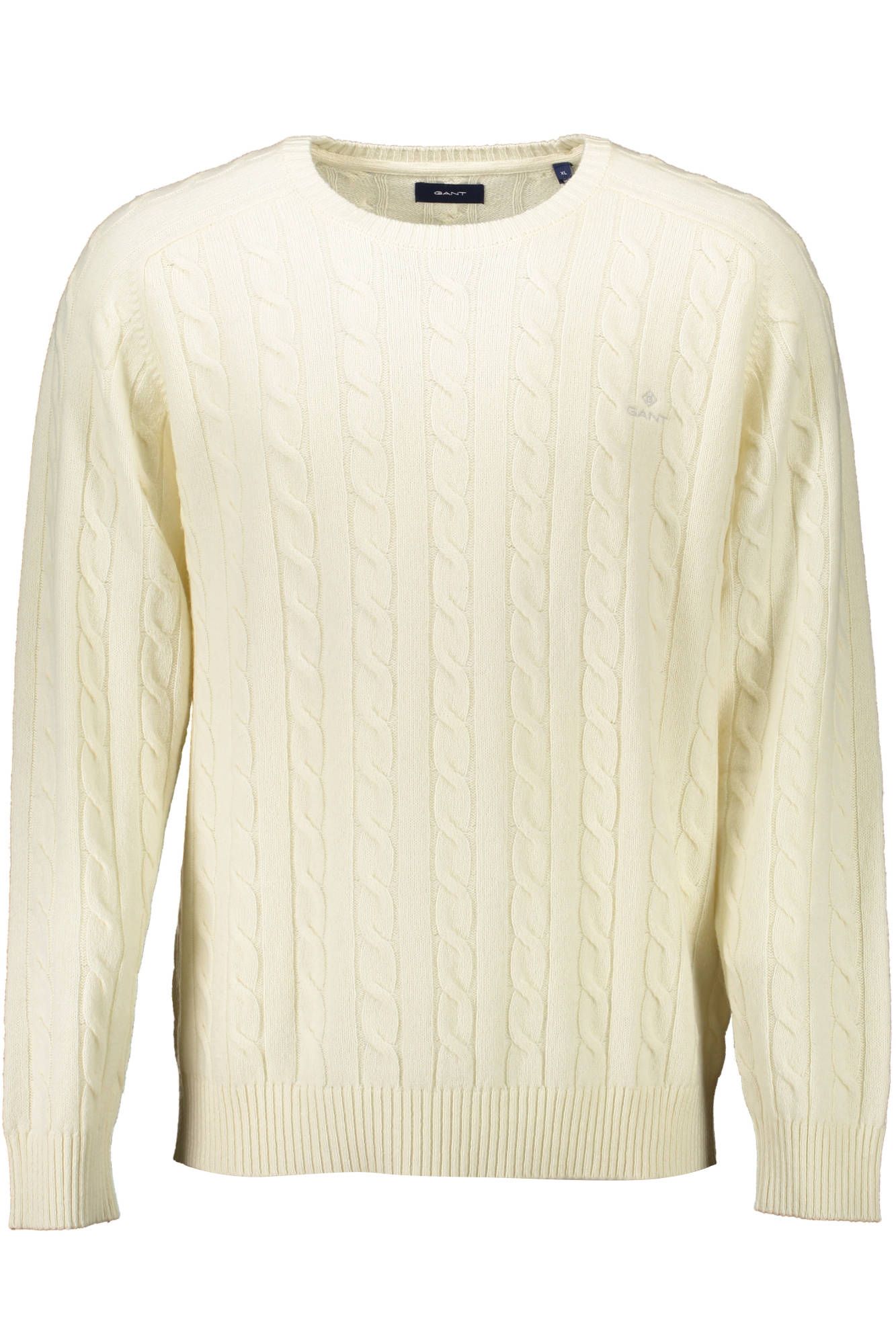 Weißer Pullover aus Wolle