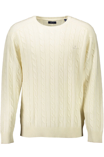 Weißer Pullover aus Wolle