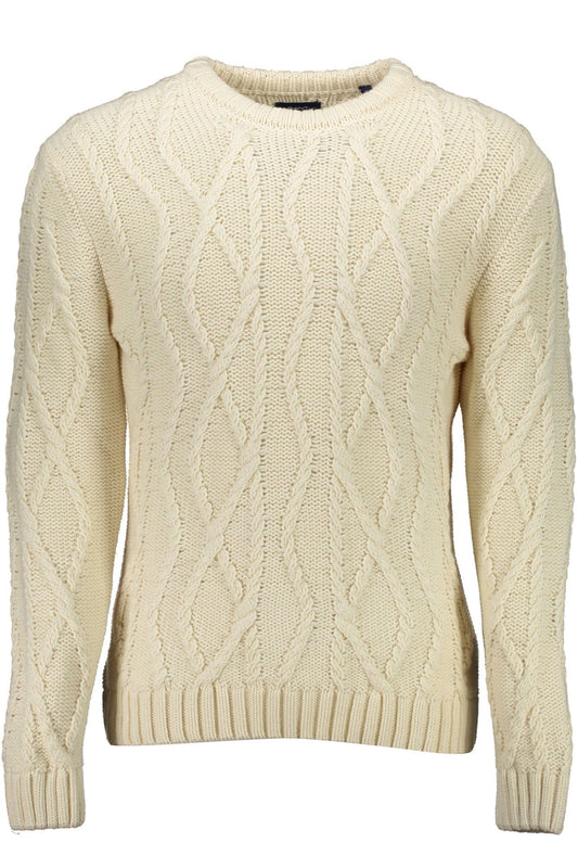 Weißer Baumwollpullover