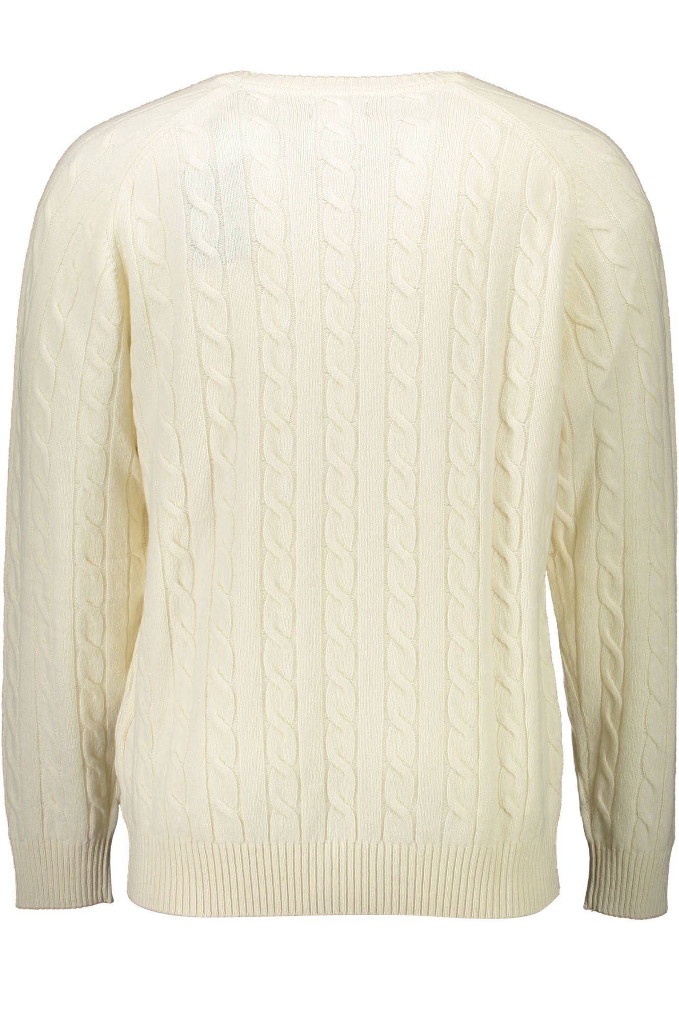Weißer Pullover aus Wolle